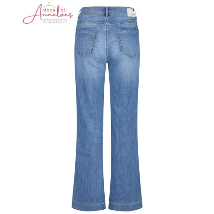 Anna Montana broek 1426 Mila wide Bahia Used Summer Blue